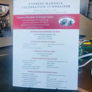 Cypress Mandela Training Center Celebration, October 2021